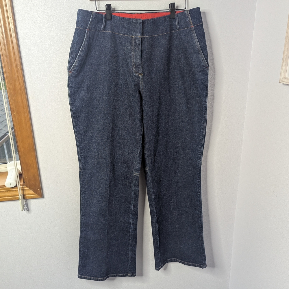 i.e.‎ Relaxed Dark Wash Straight Leg Jeans, Size 14